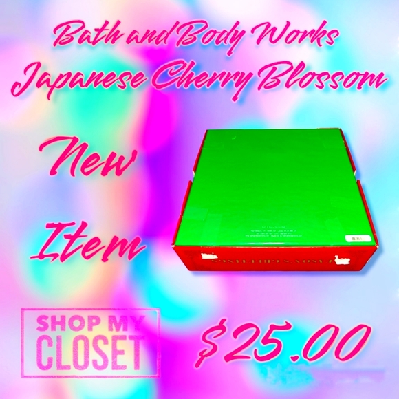 BATH AND BODY WORKS JAPANESE CHERRY BLOSSOM HOLIDAY GIFT SET - Picture 5 of 9